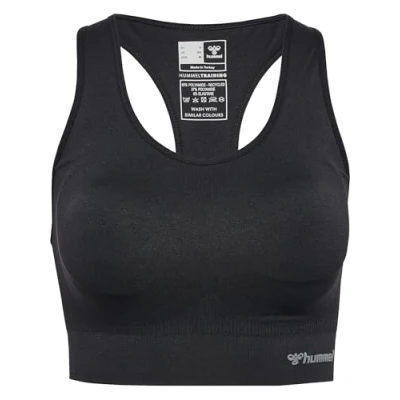 Abbildung von Hummel TIF Seamless Padded Sportbh mit mittlerer Stützkraft, Damen, Größe: 36, Black
