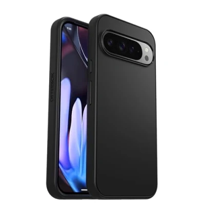 Abbildung von OtterBox Symmetry Hülle für Google Pixel 9 Pro XL, sturzsicher, schützende dünne Hülle, 3X getestet nach Militärstandard, Schwarz, Keine Einzelhandelsverpackung