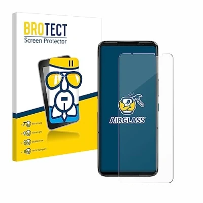 Abbildung von BROTECT Schutzglas für ASUS ROG Phone 7 Ultimate Schutzfolie Panzer Folie Glas [Extrem Kratzfest 9H, Anti Fingerprint, Ultra Transparent]