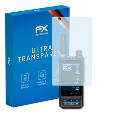 Abbildung von atFoliX Schutzfolie kompatibel mit Inrico S200 Folie, ultraklare FX Displayschutzfolie (2X)