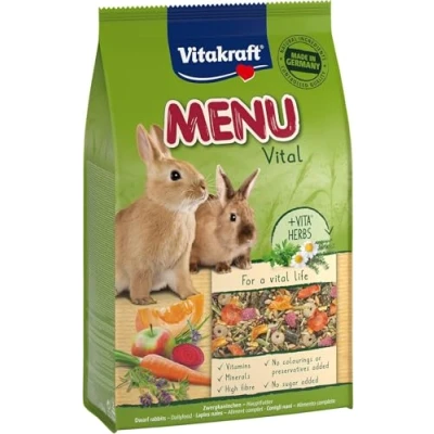 Abbildung von Vitakraft Zwergkaninchenfutter MENU VITAL 3 kg