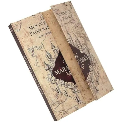 Abbildung von Harry Potter ThumbsUP Notizbuch, Tagebuch im Design der Karte des Rumtreibers, Notebook für Hogwarts Fans