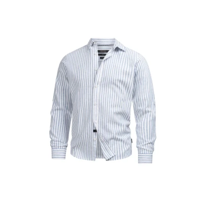 Abbildung von Indicode Jeans Brayden Hemd Offwhite striped, Herren, Größe: Small, striped
