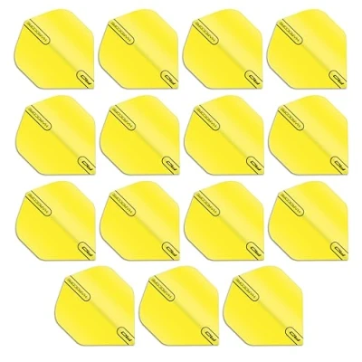 Abbildung von RED DRAGON Hardcore XT Colours Extra Thick Standard Dart Flights 5 Sets Per Pack (15 in total) (Fluoro Yellow)