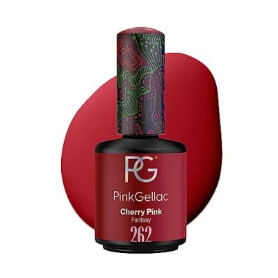 Abbildung von Pink Gellac UV Gel Nagellack 262 Cherry 15 ml Shellac Rosa Einfache Anwendung Lack Nagel für 14 Tage schöne Nägel Made in Holland
