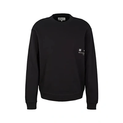 Abbildung von TOM Tailor Denim Strick MIT PRINT Sweatshirt, Herren, Größe: Medium, Black