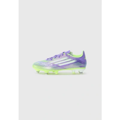 Abbildung von adidas Performance F50 League Unisex Fußballschuhe Naturrasen, Größe: 38 2/3, Purple rush/white/lucid lemon Schuhe