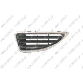Abbildung von PRASCO Premium RN0272004 Kühlergrill vorne links schwarz chrom mit Rahmen RENAULT: Megane 1, I Grandtour