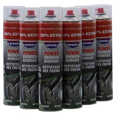 Abbildung von Bremsenreiniger 6X 600ml Presto Power Teilereiniger Acetonfrei 600 ml Spraydose