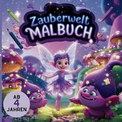 Abbildung von Das Zauberwelt Malbuch für Kinder ab 4 Jahren mit 50 fantasievolle Ausmalbildern