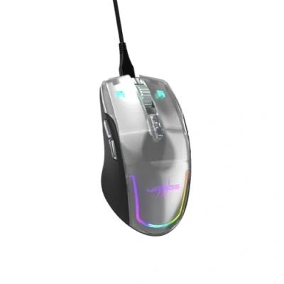 Abbildung von uRage Gaming Maus Reaper 515 Illuminated, kabelgebundene mit 9 programmierbaren Tasten, bis zu 12.000 DPI, superleichte 78 g Gewicht, RGB Beleuchtung, Software, in schwarz