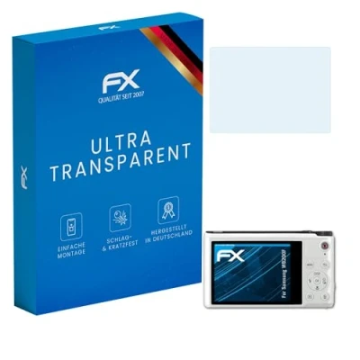 Abbildung von atFoliX Schutzfolie kompatibel mit Samsung WB200F Folie, ultraklare FX Displayschutzfolie (3X)