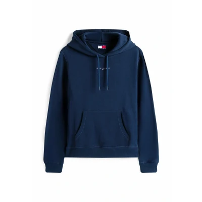 Abbildung von Tommy Jeans Linear Kapuzenpullover, Damen, Größe: 34, Dark night navy