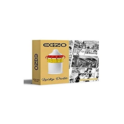 Abbildung von EGZO Kondome CF 8 (medium) Lucky Dude Packung mit, 1 St., erregendes Kondom für eine intensive Stimulation, Spezialkondom mit extrem stimulierenden Stacheln + Noppen