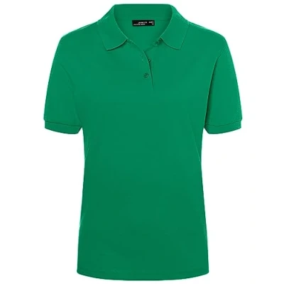 Abbildung von James &amp; Nicholson Damenpolo Classic Feines Piqué Poloshirt mit gestrickten Bündchen Farbe: Irish Green Grösse: M