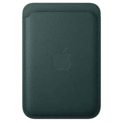Abbildung von Apple iPhone Feingewebe Wallet mit MagSafe Dunkelgrün ​​​​​​​