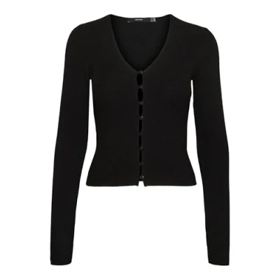 Abbildung von VERO MODA Vmgold Rib Ls V Neck Button Pullover
