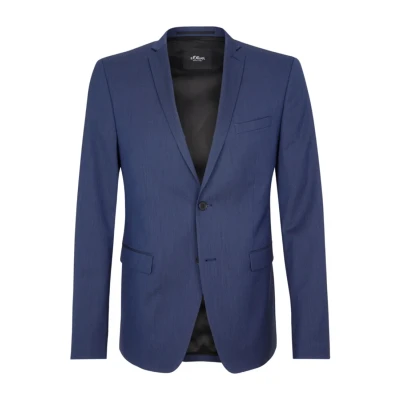 Abbildung von s.Oliver Black Label Anzugsakko, Herren, Größe: 90, Dark blue