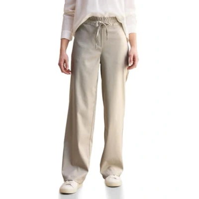 Abbildung von Cecil WIDE LEG Stoffhose, Damen, Größe: Lx32, Beige