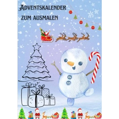 Abbildung von Adventskalender zum Ausmalen: Male die Magie der Weihnacht