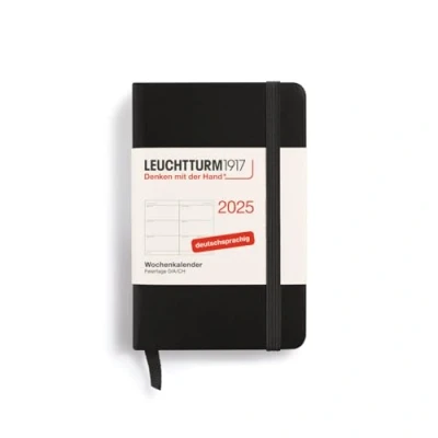 Abbildung von LEUCHTTURM1917 370557 Wochenkalender Mini (A7) 2025, Schwarz, Deutsch