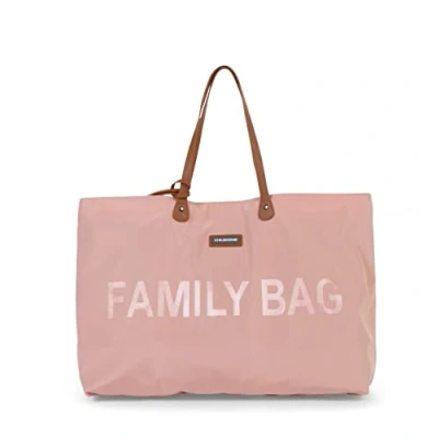 Abbildung von Childhome, Family Bag, Wickeltasche, Reisetasche/Wochenendtasche, Großes Fassungsvermögen, inkl. abnehmbarer Tasche, Rosa/Kupfer
