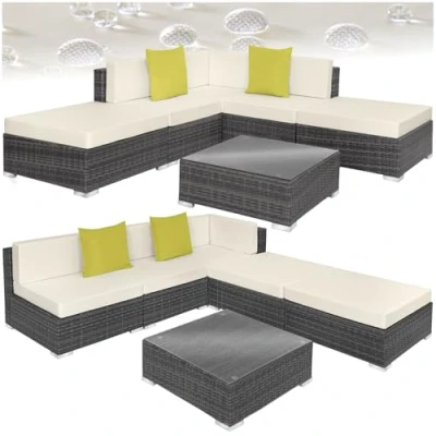 Abbildung von tectake Loungeset Paris, (Set, 6 tlg), individuell kombinierbar