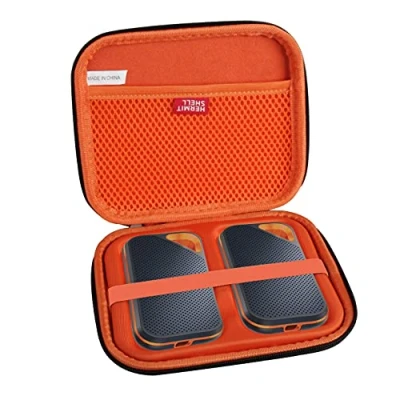 Abbildung von Hermitshell Hart Reise Fall für SanDisk Extreme PRO Portable SSD 1 TB/2TB/4TB Mobiler Speicher(Fall 2 Festplatten)