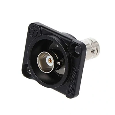 Abbildung von Ocobudbxw D Type Doppel BNC Steckverbinder Gehäuse Panel Mount Adapter Audioüberwachungsteile