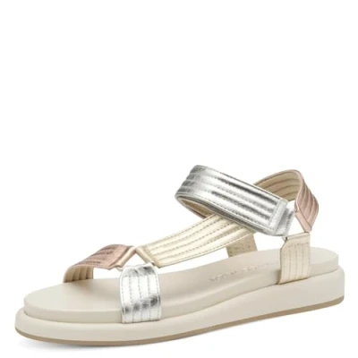 Abbildung von Marco Tozzi Riemensandalette Metallic multicoloured, Damen, Größe: 41, multi coloured Schuhe