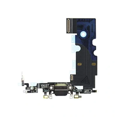 Abbildung von OnlyTech Ladebuchse Dock Anschluss mit Flex Antenne, Mikrofon, Kopfhöreranschluss und kompatibel iPhone 8 Schwarz