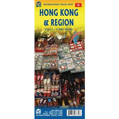 Abbildung von International Travel Map ITM Stadtplan Hong Kong &amp; Region