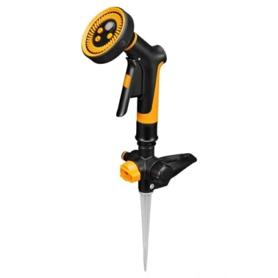 Abbildung von Fiskars Starter Set Präzisionsbewässerung, Inkl. Erdspieß Sprinklerbasis, Sprühpistole Multi und Adapter für Gießstäbe Sprühköpfe, Comfort, 1070830