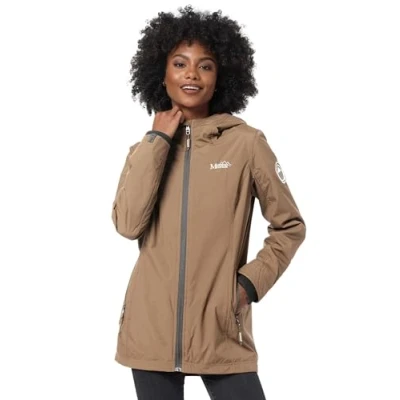 Abbildung von Marikoo Honigbeere Parka, Damen, Größe: Large, Taupe
