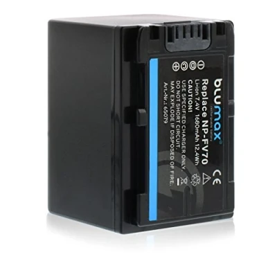 Abbildung von Blumax NP FV70 Akku kompatibel mit diversen Sony Kameramodellen 1680mAh 7,4V 12,4Wh