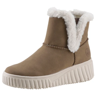 Abbildung von Rieker Winterboots, Schlupfboots, Stiefelette mit beidseitigen Stretcheinsätzen