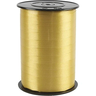 Abbildung von Geschenkband, 10 mm breit, 250 m, goldfarben