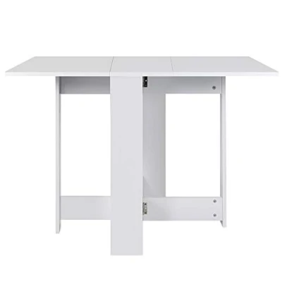 Abbildung von MAYMA Küchentisch für Esszimmer, faltbar, abnehmbar, 102,5 x 76 73 cm, Esstisch, Klapptisch mit 2 Klappen, aus Melaminharzbeschichtete Spanplatten