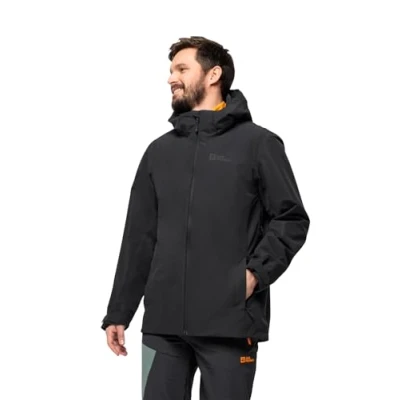 Abbildung von Jack Wolfskin Fernblick 2L JKT M Regenjacke / wasserabweisende Jacke, Herren, Größe: XL, Black