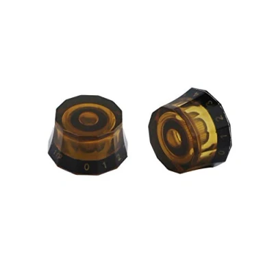 Abbildung von Guyker 2Pcs PRS Potentiometer Control Knobs Dia. 6mm (0.24&quot;) Shaft Pots Rotary Volume Tone Buttons Replacement Part for Electric Guitar or Precision Bass Brown