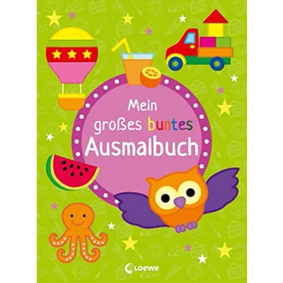 Abbildung von Mein großes buntes Ausmalbuch (Eule): Malbuch mit Vorlagen und vielen Motiven zum Nachmalen für Kinder ab 3 Jahre