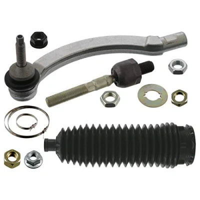 Abbildung von FEBI BILSTEIN 40557 Spurstange Vorderachse links mit Muttern Schellen, Lenkmanschetten VOLVO: S60 I, V70 2, I