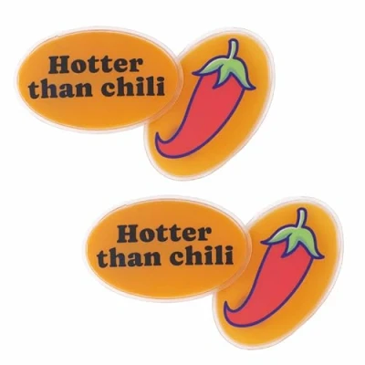 Abbildung von Fisura Originaler Handwärmer Chili“. Mini Gel Handwärmer, wiederverwendbar und praktisch für die Tasche. Perfekt Outdoor Aktivitäten kalte Tage. Set mit 4 Einheiten.