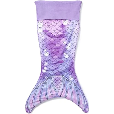 Abbildung von Corimori Deckenschlafsack Meerjungfrau flauschige Kuschel Decke, Schlafsack (Packung), Einheitsgröße, Mermaid, Meerjungfrauenflosse für Kinder, Mädchen
