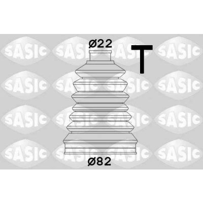 Abbildung von SASIC 2933053 Achsmanschette radseitig Thermoplast PEUGEOT: 205 II Schrägheck, 306 106 CITROËN: Berlingo / First I