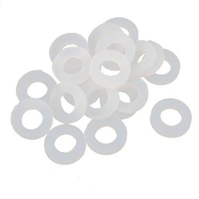 Abbildung von sourcing map 20Stk 19mm x 10mm 3mm Silikon O Ring Dichtungsdichtungen Weiß für Rohrschlauch de
