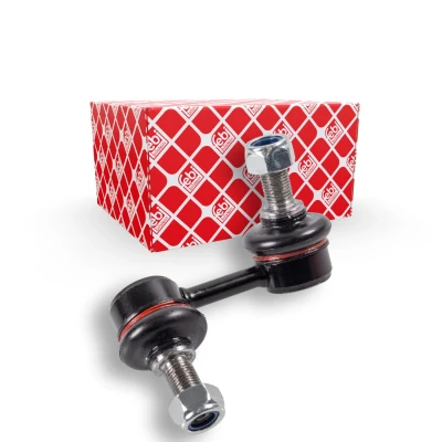 Abbildung von febi BILSTEIN 27988 Koppelstange Vorderachse rechts 65 M12 x 1,25 Plus mit selbstsichernder Mutter Stahl silber MITSUBISHI: L200 III Pickup