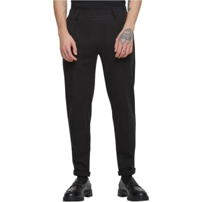 Abbildung von Urban Classics Cropped Interlock Jogginghose, Herren, Größe: 34, Black