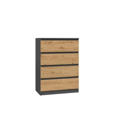 Abbildung von ibonto Kommode Elegantes Sideboard mit Grifflosen Schubladen, Robuste Verarbeitung