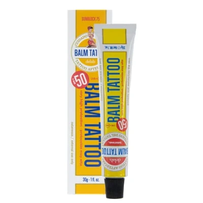 Abbildung von Balm Tattoo Sunblock 75 Pflege Tattoocreme mit Sonnenschutz (LSF 75), 30g